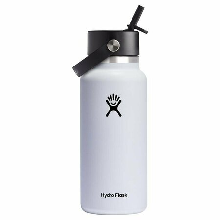 HYDRO FLASK 32 oz White BPA Free Insulated Water Bottle W32BFS110